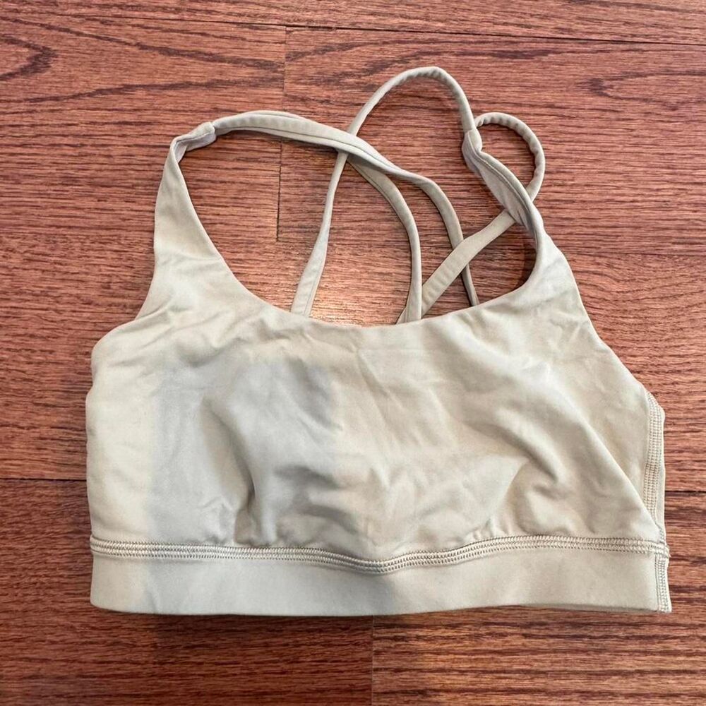 Lululemon Women's Tan and Cream Bra
